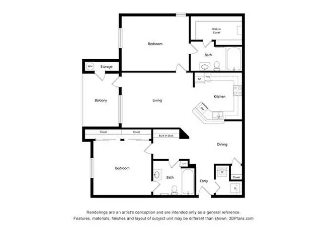 Unit 1207 1207 floor plan